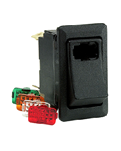 Cole Hersee Lighted Rocker Switch SPST On-Off 3 Blade 58328-100-BP