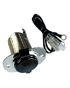 Marinco Stainless Steel 12V Receptacle w 20036