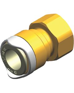 Whale Water Systems Brass 1/2In Female To 15Mm WHA WX1533B