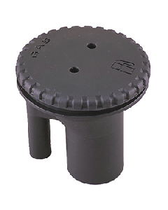 Perko 0543 Vented Fill f/1-1/2" Hose - Straight Neck - Gas - Black 0543DPGBLK