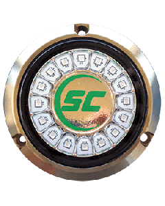 Shadow-Caster Aqua Green Single Color Underwater Light - 16 LEDs - Bronze SCR-16-AG-BZ-10