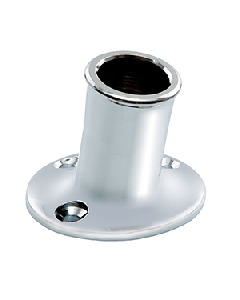 Whitecap Top-Mounted Flag Pole Socket CP/Brass - 3/4" ID S-5001