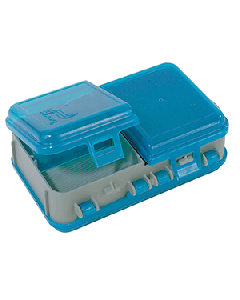 Plano Double-Sided Adjustable Tackle Organizer Small - Silver/Blue 171301