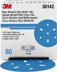 3M Blue Abrasivie Hookit Disc Multi-Hole MMM-36142