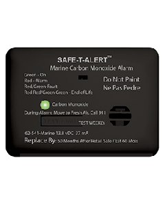 Safe-T-Alert 62 Series Carbon Monoxide Alarm w/Relay - 12V - 62-541-R-Marine - Surface Mount - Black 62-541-R-MARINE-BL
