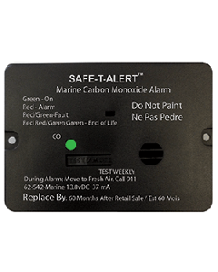 Safe-T-Alert 62 Series Carbon Monoxide Alarm w/Relay - 12V - 62-542-R-Marine - Flush Mount - Black 62-542-R-MARINE-BL