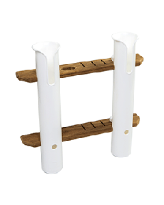 Whitecap Teak 2-Rod Tournament Storage Rack 63448