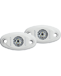 Rigid Industries A-Series White High Power LED Light - Pair - Cool White 482213