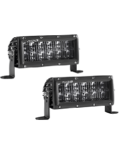 Rigid Industries SAE Compliant E-Series 6" Light Bar - Black 106613