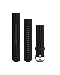 GARMIN QUICK RELEASE BAND BLACK SILICONE W/ SS HARDWARE