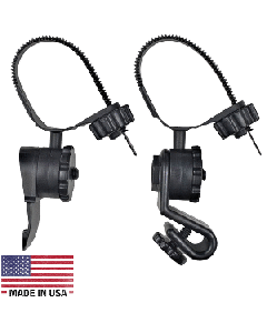 Princeton Tec Hard Hat Light Mounts - Black HEL-KIT