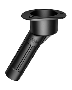 Mate Series Mate Series Plastic 30&Deg; Rod &Amp; Cup Holder - Open - Oval Top - Black P2030B 72526