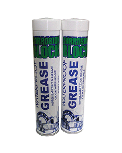 Corrosion Block High Performance Waterproof Grease - (2) 3oz Cartridges - Non-Hazmat, Non-Flammable & Non-Toxic 25003