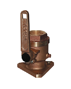 GROCO 2" Bronze Flanged Full Flow Seacock BV-2000