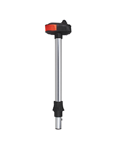 PERKO REMOVABLE BI-COLOR UTILITY LIGHT AND POLE-BLACK