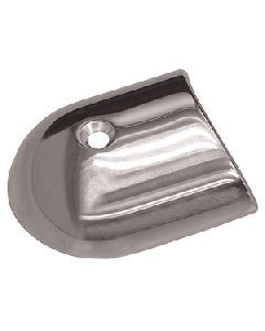 TACO Polished Stainless Steel 2-19/64&rsquo;&rsquo; Rub Rail End Cap F16-0091