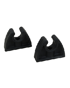 Perko Pole Storage Clips - Black - Pair 0477DP0BLK