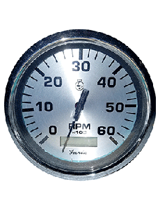 Faria 4" Spun Silver Tachometer w/Hourmeter 6000 RPM - Gas - Inboard 36032