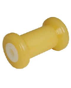 C.E. Smith Spool Roller 5" - 5/8" ID - Gold TPR w/Bushing White Solid 29712
