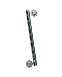 C.E. Smith Package Roller Shaft 1/2" x 6-1/4" w/Cap Nuts - Zinc 10701A
