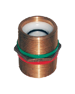 GROCO PNC BRONZE PIPE NIPPLE WITH CHECK VALVE 1"