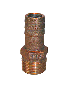 GROCO 1/2" NPT X 1/2" ID HOSE BARB STRAIGHT FITTING