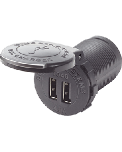 BLUE SEA 1046 48V DUAL USB CHARGER SOCKET MOUNT 1046