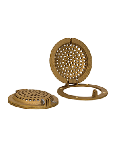 GROCO ROUND HULL STRAINER WITH ACCESS DOOR 2" MAX THRU-HULL