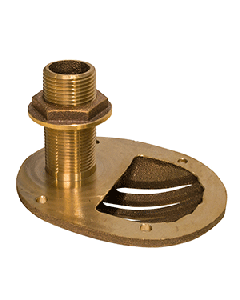 GROCO 3/4" Bronze Combo Scoop Thru-Hull w/Nut STH-750-W