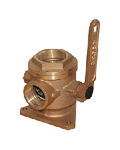 GROCO 1-1/2" Safety Seacock w/1-1/4" Sid SBV-1500-P
