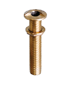 GROCO 1" Bronze Extra Long High Speed Thru-Hull Fitting w/Nut HSTHXL-1000-W
