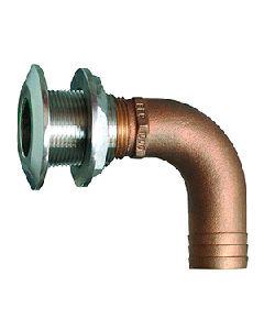 GROCO 1 1/4" 90 DEGREE HOSE THRU-HULL FITTING