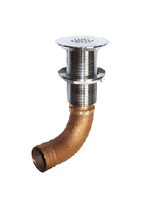GROCO Deck Scupper 90 Degree 1-1/2" Hose Connection SCUS-1590