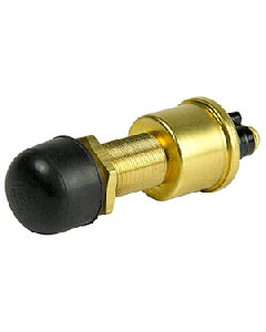 Cole Hersee Heavy Duty Push Button Switch w/Rubber Cap SPST Off-On 2 Screw - 35A M-626-BP