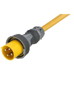 Marinco 100 Amp 125/250V 3-Pole, 4-Wire Cordset - No Neutral Wire- One-Ended Male Only Power Supply - Blunt Cut - 100' CW100IT4