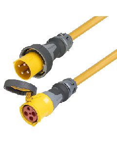 Marinco 100 Amp 125/250V 3-Pole, 4-Wire Shore Power Cable Set Extension Cord - 50' CS50EXT4