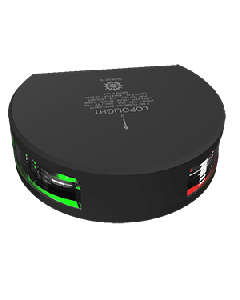 Lopolght Combined Starboard & Port Sidelight 2nm/112.5&deg;+ 112.5&deg; - Black Housing - Vertical Mount 201-004-B