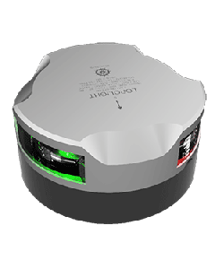Lopolight Tri-Color Navigation Light - 2nm/112.5&deg; + 112.5&deg; - Silver Housing - Single - Horizontal Mount 201-005