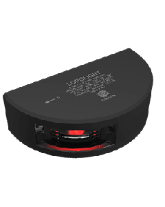Lopolight Starboard SideLight - Vertical Mount - Black Housing - 2nm - Red 301-002-B