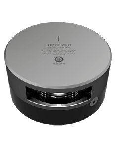 Lopolight 135&deg; Stern Light - 2nm - Silver Housing - Single - Horizontal Mount 301-005