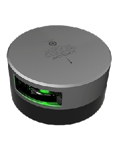 Lopolight 112.5&deg; Green Starboard Sidelight - 2nm - Silver Housing - Single - Horizontal Mount 301-008