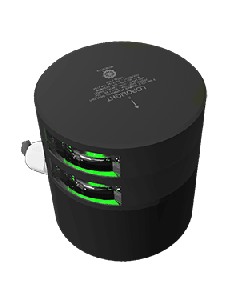 Lopolight Double Green Starboard Sidelight - 2nm - Black Housing - Horizontal Mount 301-008ST-B