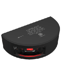 Lopolight Starboard SideLight - Vertical Mount - Black Housing - 3nm - Red 301-102-B