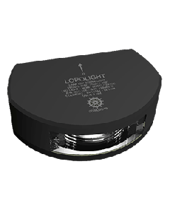 Lopolight 135&deg; Stern Light - 3nm - Black Housing - Single - Vertical Mount 301-106-B