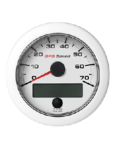 VDO 3-3/8" (85mm) OceanLink GPS Speedometer 0-70 - White Dial & Bezel A2C1352090001