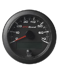 VDO 3-3/8" (85mm) OceanLink GPS Speedometer 0-70 - Black Dial & Bezel A2C1351990001
