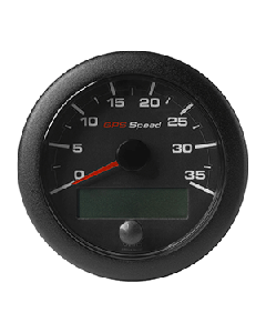 VDO 3-3/8" (85mm) OceanLink GPS Speedometer 0-35 - Black Dial & Bezel A2C1351980001