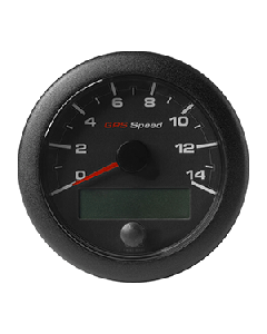 VDO 3-3/8" (85mm) OceanLink GPS Speedometer 0-14 - Black Dial & Bezel A2C1351970001