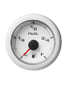 VDO 2-1/16" (52mm) OceanLink Fuel Level Empty &ndash; Full White Dial & Bezel A2C1065940001