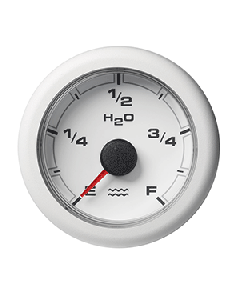 VDO 2-1/16" (52mm) OceanLink Fresh Water Empty &ndash; Full White Dial & Bezel A2C1065920001
